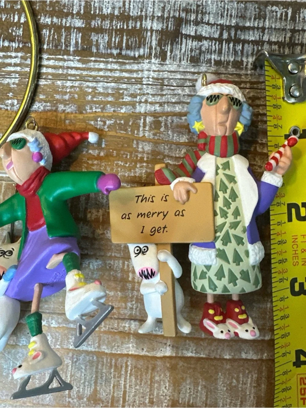 1999 On Thin Ice Hallmark Ornament Maxine, 1996 This Is As Merry As I Get